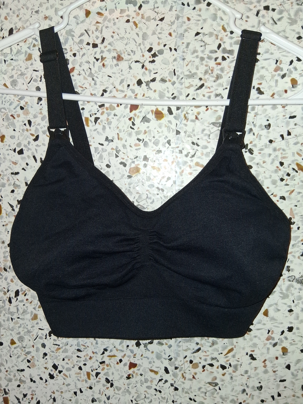 Stelle Nursing Bra Size Medium Black Padded Wireless